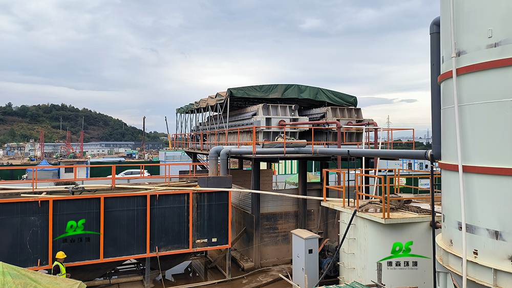 德森含油污染土壤熱洗設備應用現場