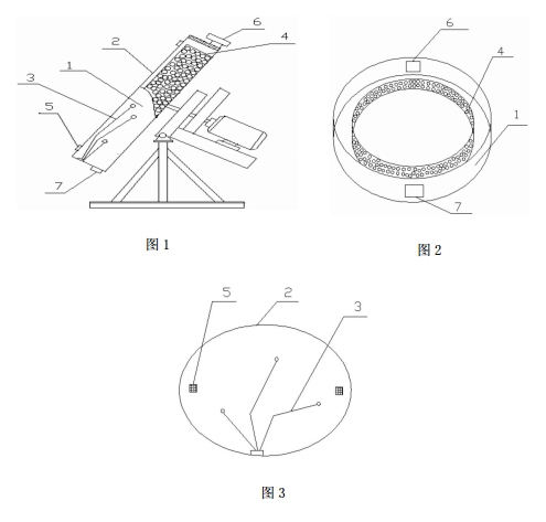 圓盤造粒機的可篩分式筒體的結構示意圖