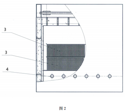 粉煤灰陶粒燒結爐的側面局部剖視圖